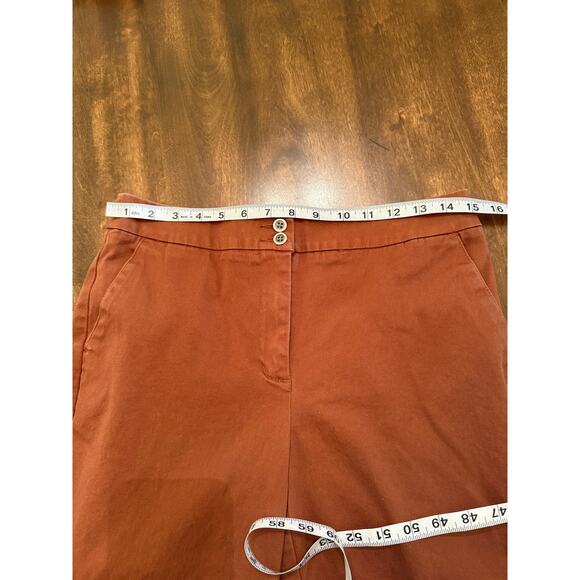 Additions by Chico’s Women’s Rust Orange Brown Cuffed Casual Capri Pants 0.5 (S) - Picture 6 of 9
